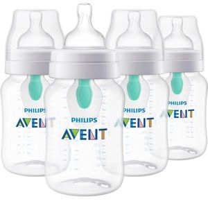 ♥️SOLD♥️NIB Philips AVENT Anti-Colic Baby Bottles with AirFree Vent, 9oz,Pack of